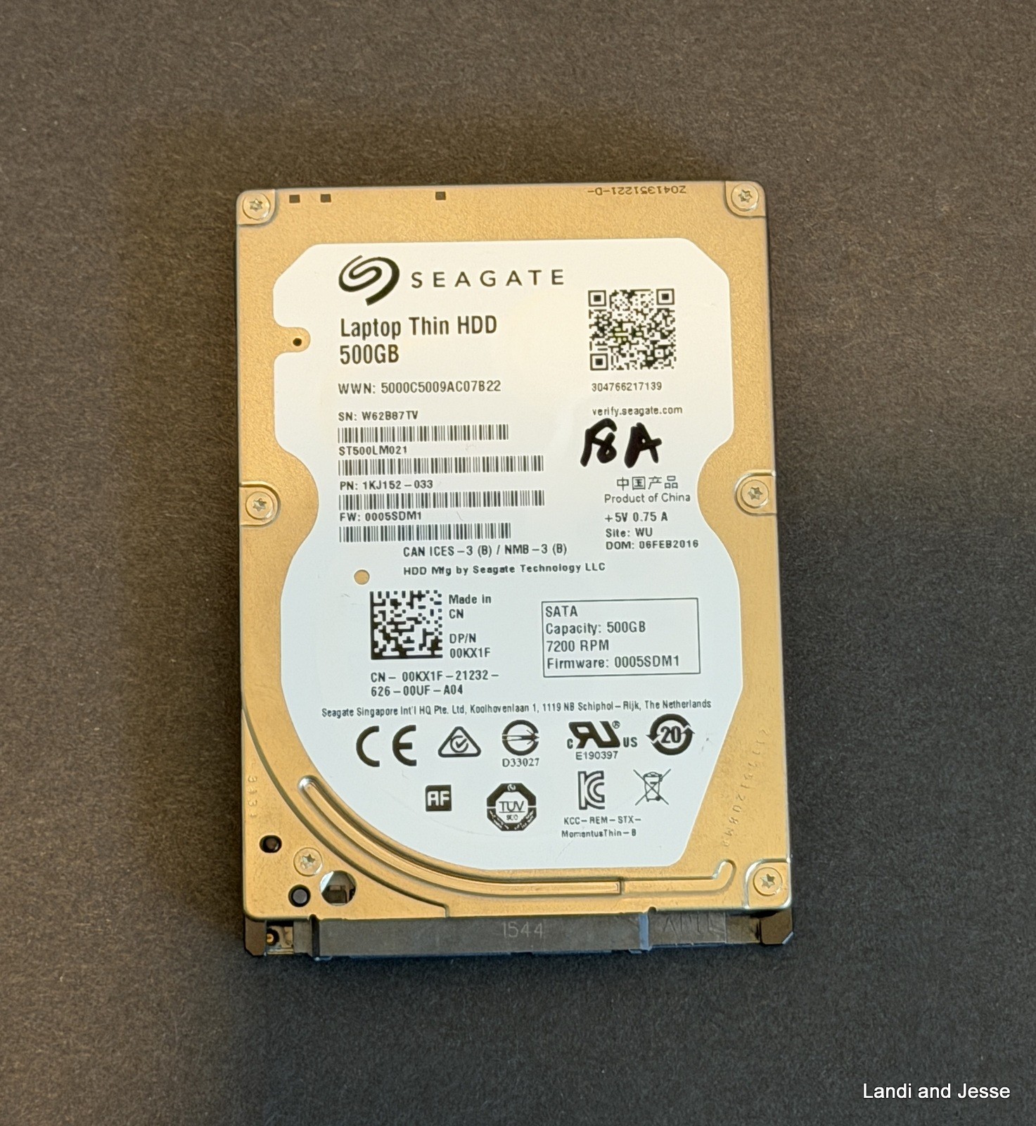 Seagate 500GB 5400RPM Sata 2.5″ Laptop Hard Drive (ST500LM021)