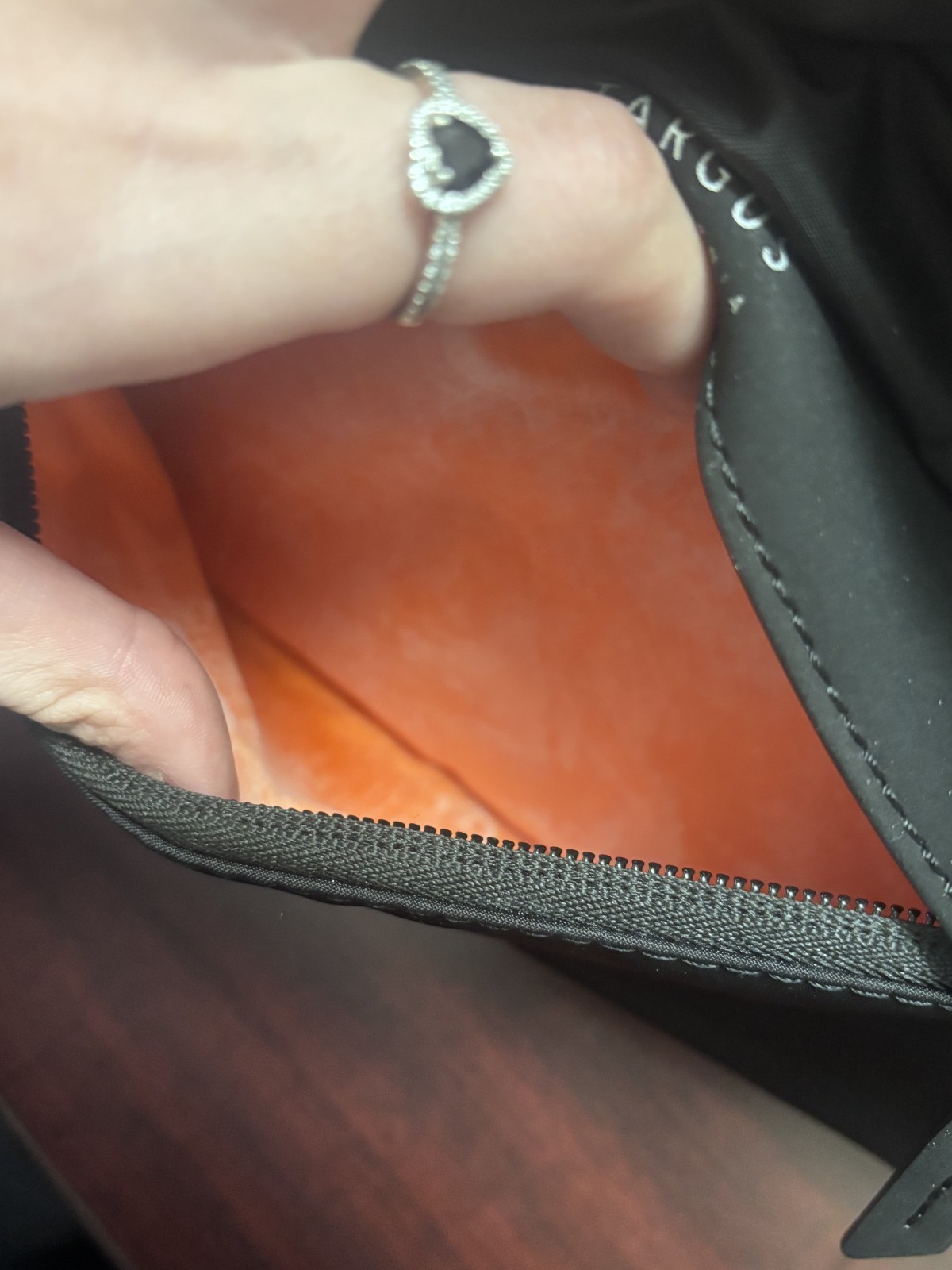 Used Small Black Targus California travel pouch