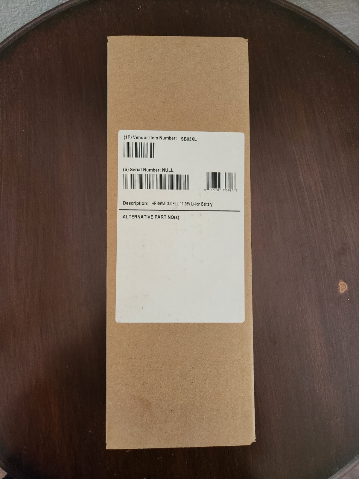 HP SB03XL Li-ion Battery 11.25v 3 Cell 46Wh