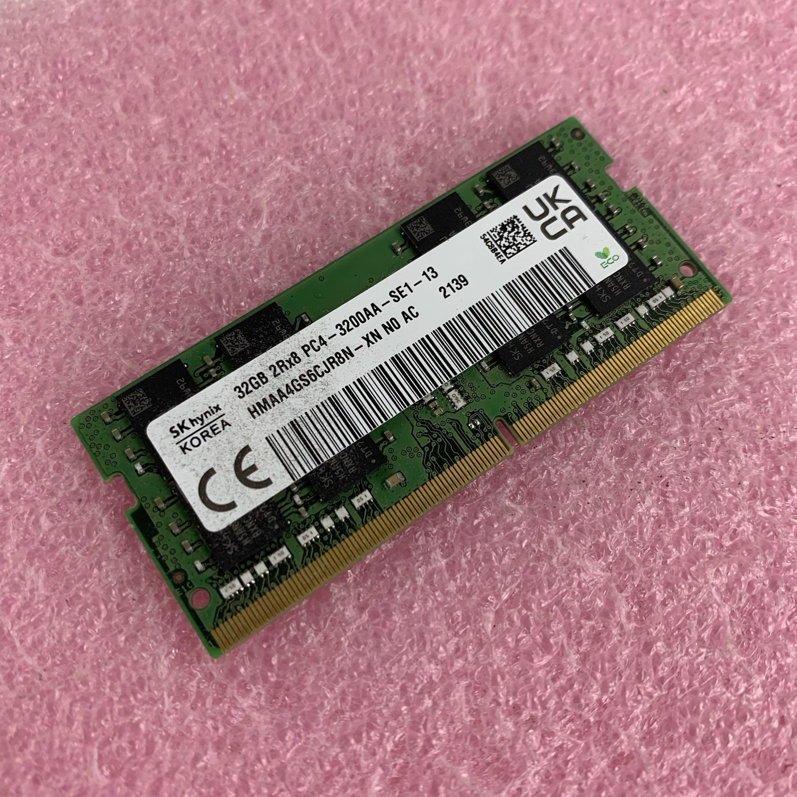 SK Hynix HMAA4GS6CJR8N-XN 32 GB DDR4 SDRAM DIMM PC4-3200AA 288-Pin Laptop Ram
