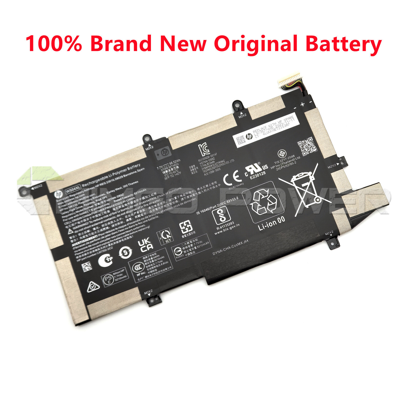 New Genuine WS04XL OEM Battery for HP Spectre X360 Convertible 14-EA L97357-005