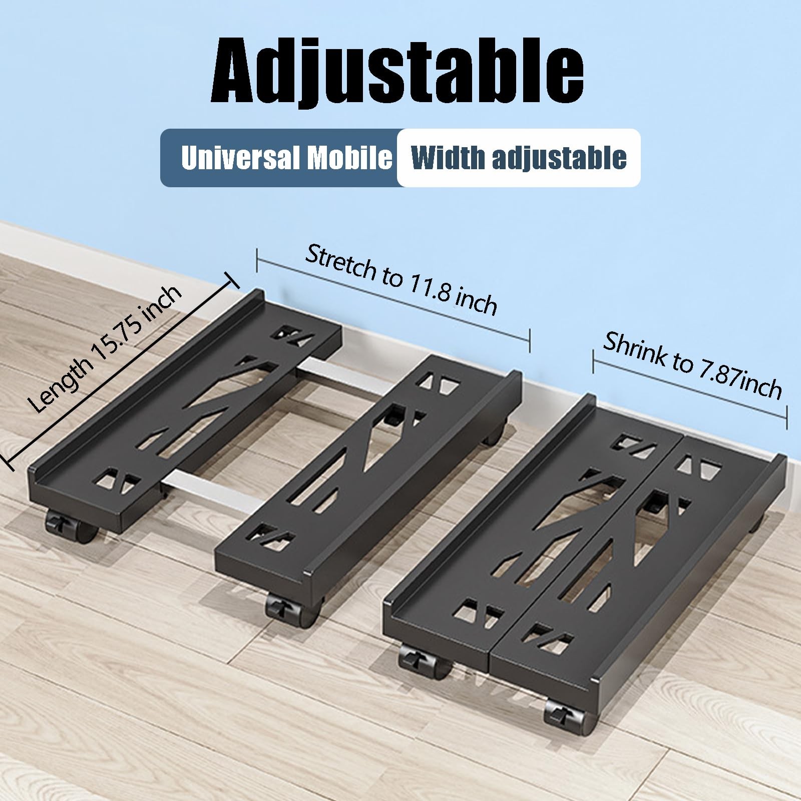 BYMECOST Adjustable 2.8 inches x 7.87-11.81 x 15.75 inches, white