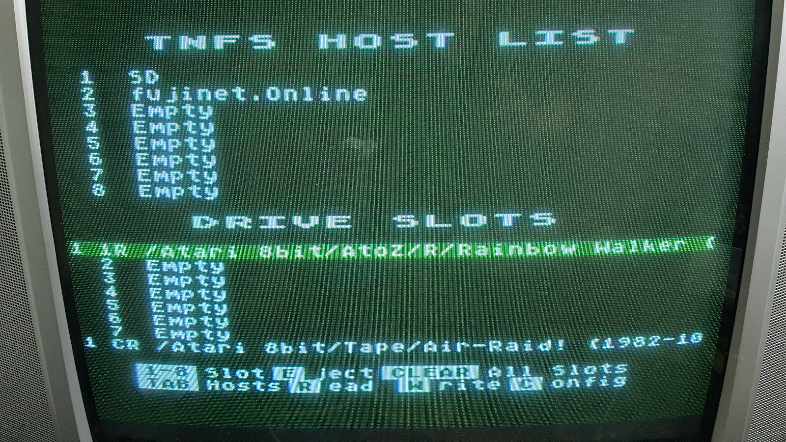 Fujinet 1.7 Atari 800 800XL 130XE 65XE XEGS