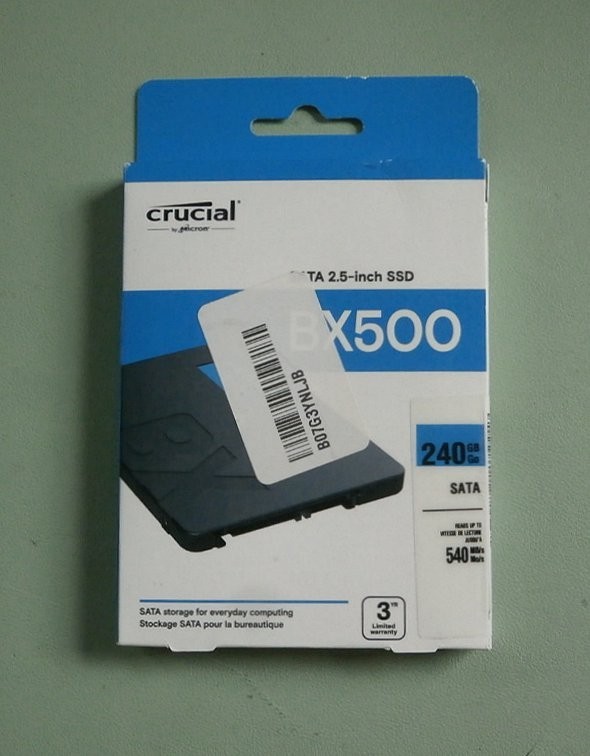 Crucial BX500 240GB SATA 2.5″ Internal SSD 540MB/s CT240BX500SSD1 NEW – SEALED