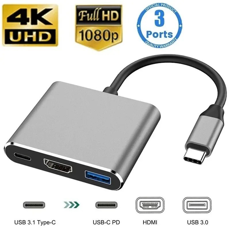 USB C Hub 8In1 7in2 7in1 Type C 3.1 To 4K HDMI Adapter