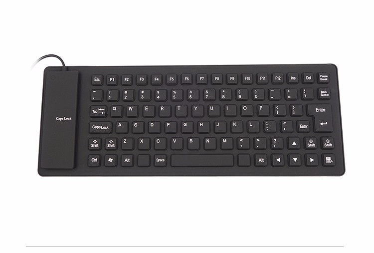 Waterproof Keyboard Foldable Flexible Dustproof Silicone Spill-Proof Full Size