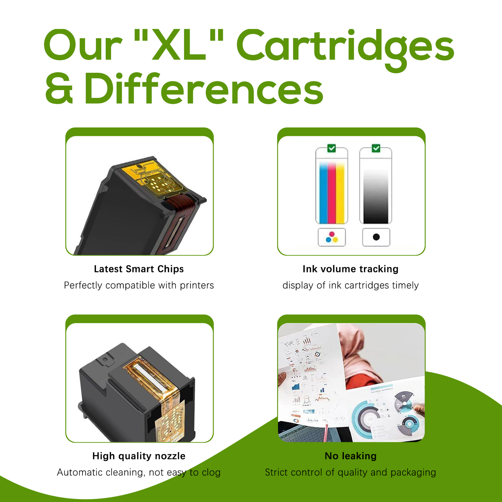 67XL Ink Cartridge for HP 67 XL Deskjet 2755 4155 2720e Envy 6010 6055 6020e