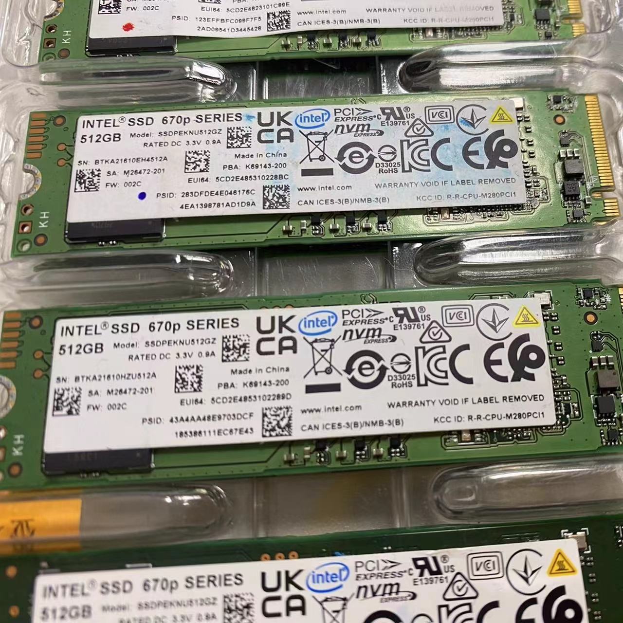 512GB SSD M.2 INTEL 670P SERIES SSDPEKNU512GZ PCIE Solid State Drive EW:002C