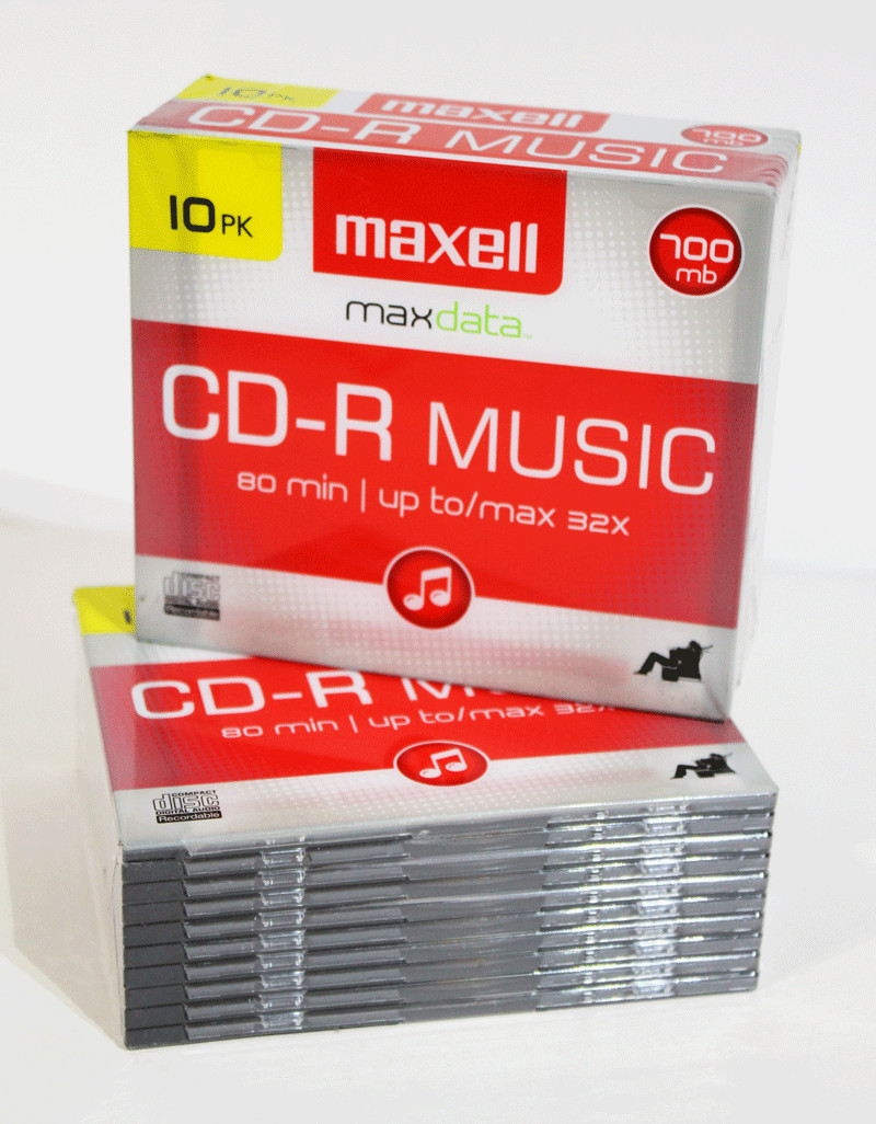(2) 10 Pack Maxell CD-R Compact Discs Music Audio Recordable 80 Minute 700mb NEW