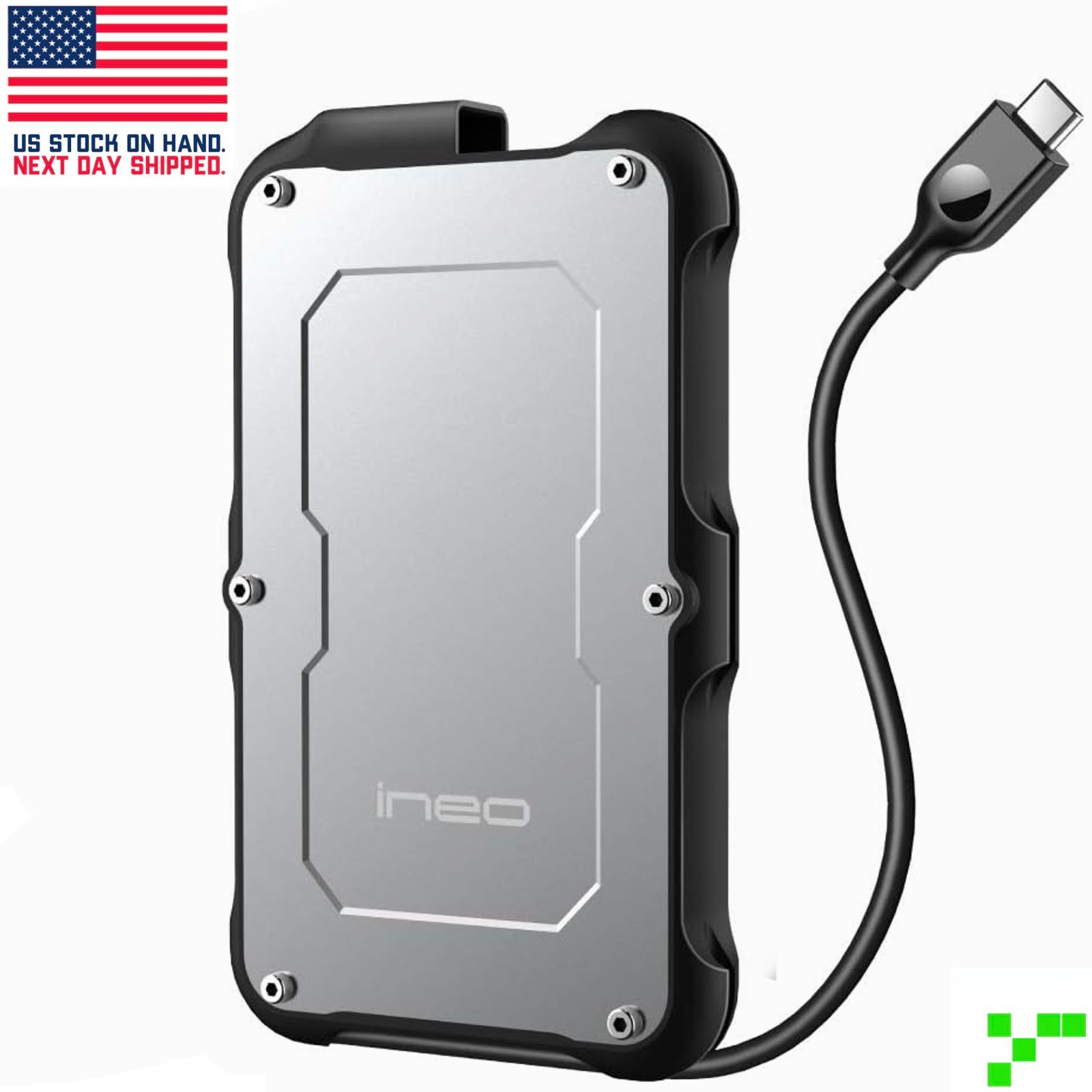 2.5″ USB-C 3.1 Hard Drive Enclosure HDD SSD External Laptop Case 9.5mm 7mm SATA