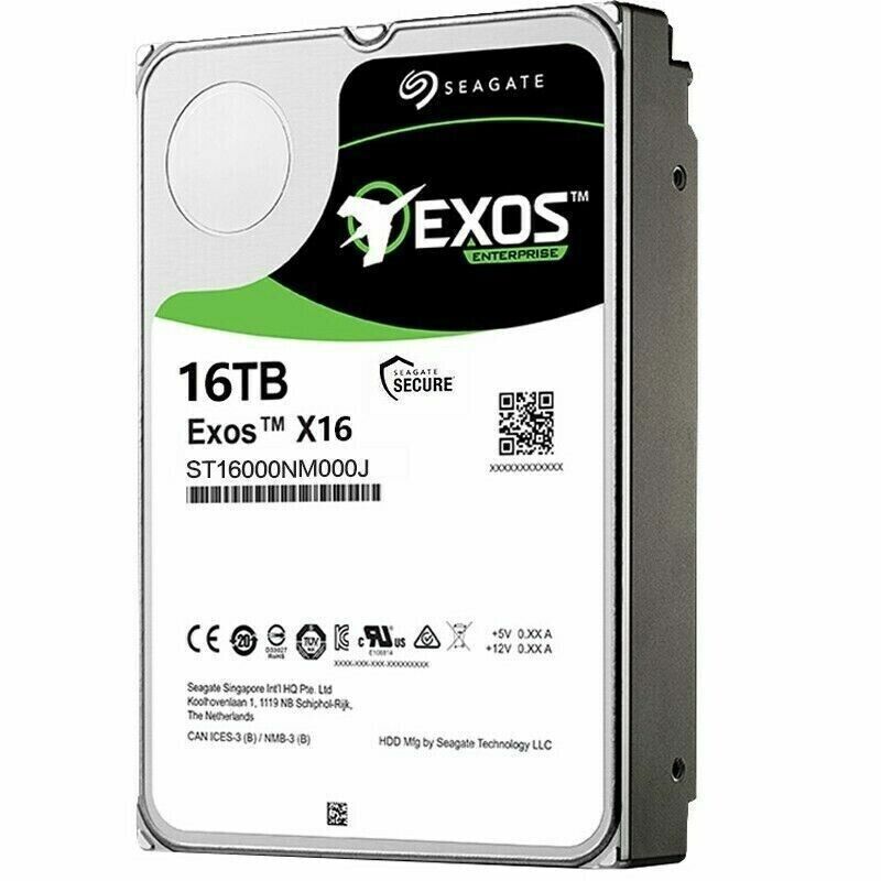 For Seagate Exos X16 ST16000NM000J 16TB 3.5 SATA 6Gb Enterprise Hard Disk Drives