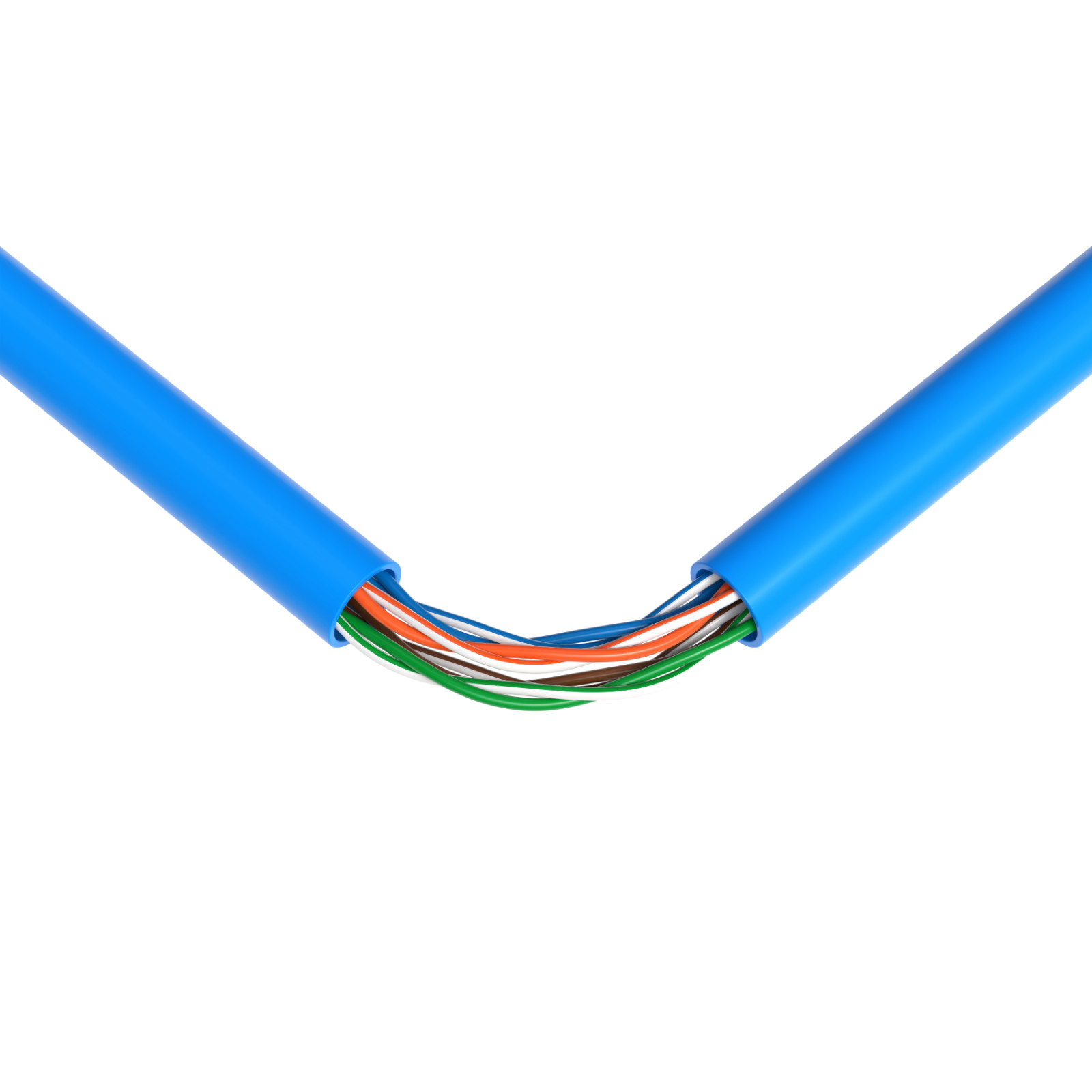 1000ft Cat5e Cable Ethernet Bulk Wire Solid Network CAT5 RJ45 Lan 24AWG BLUE