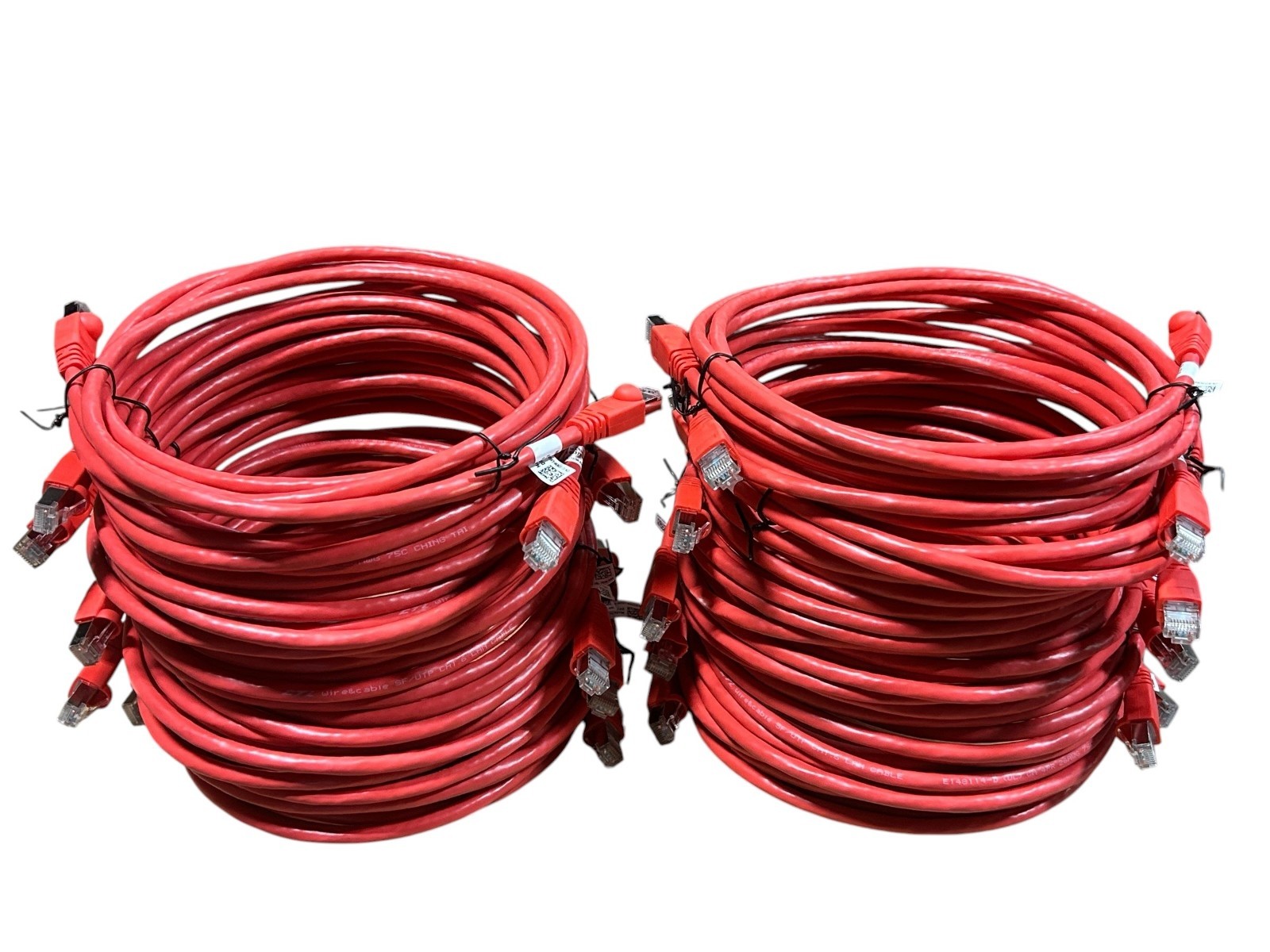Cat6 26AWG 8ft Shielded (S/FTP) PVC CM Ethernet Patch Cable 20 pack!] NEW!