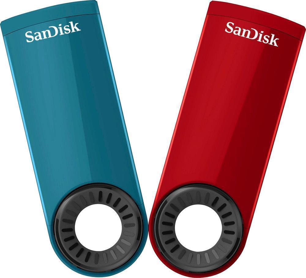 5 SanDisk Cruzer Dial 32GB USB 2.0 Flash Drives (2-Pack) – Blue / Red Bulk Sale