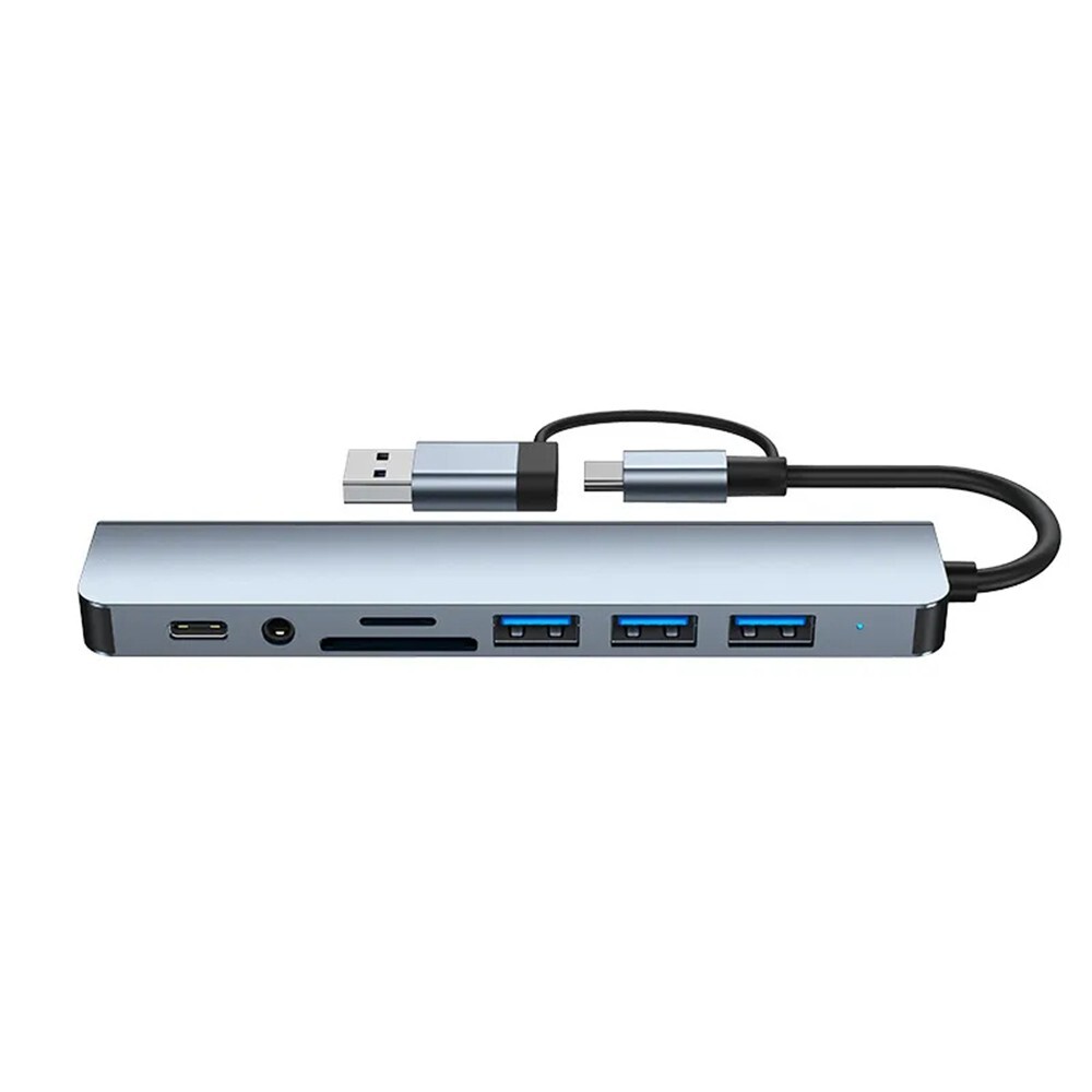 8 in 1 USB C/USB Hub Universal Laptop Docking Station USB Dongle USB3.0 USB2.0