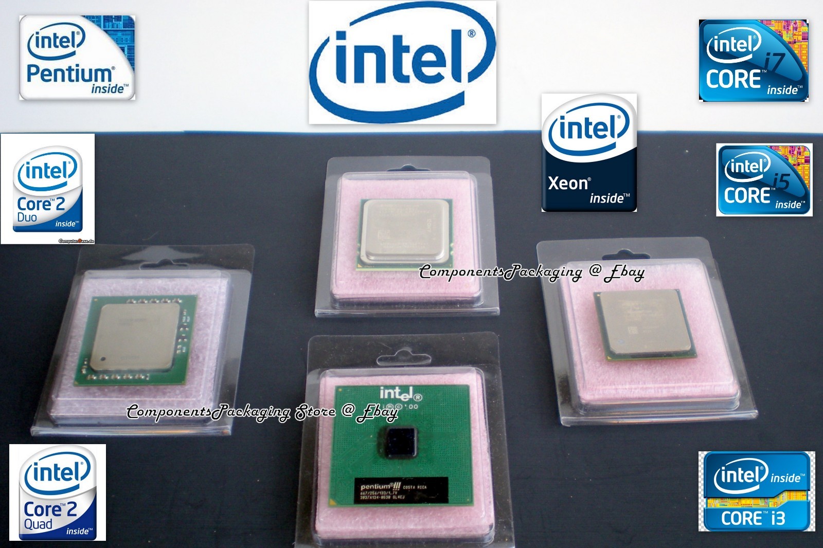 Processor Clamshell for Intel AMD CPU’s – Sold in Lot of 10 25 40 80 & 250 – New
