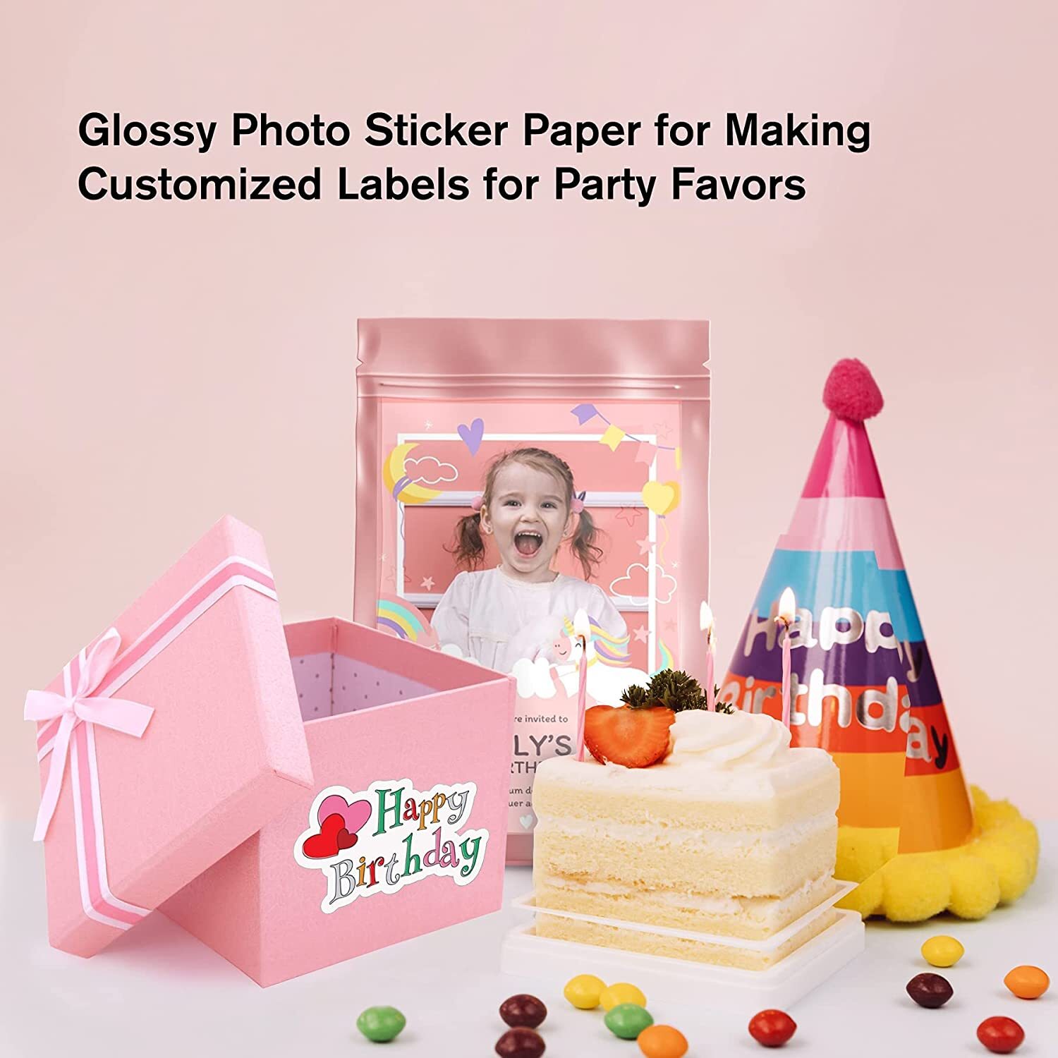 Lot 20-120 Koala Sticker Paper for Inkjet & Laser Glossy Adhesive Photo Paper