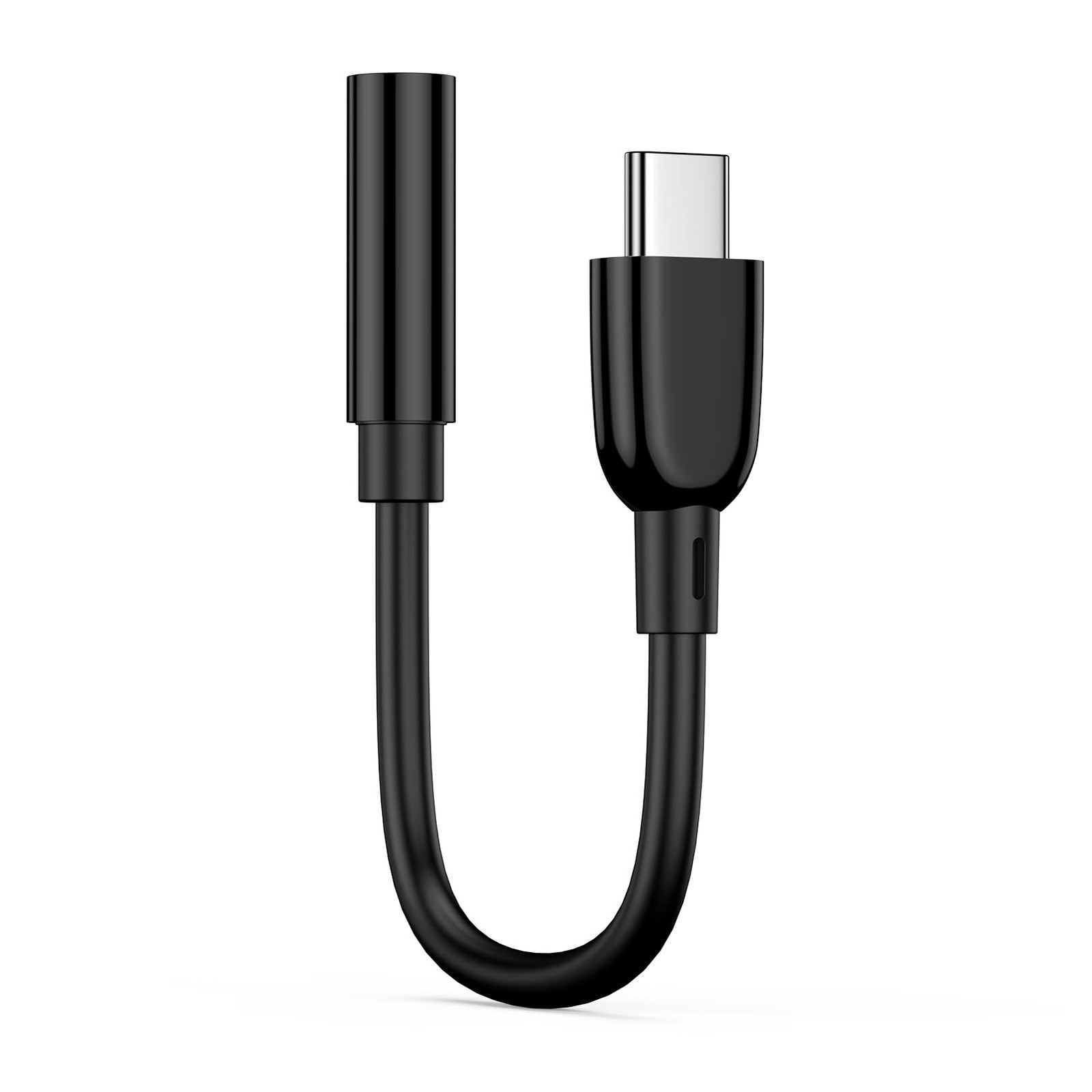 USB C to 3.5mm Audio Headphone Adapter for Samsung Galaxy S26 S25 Edge Black