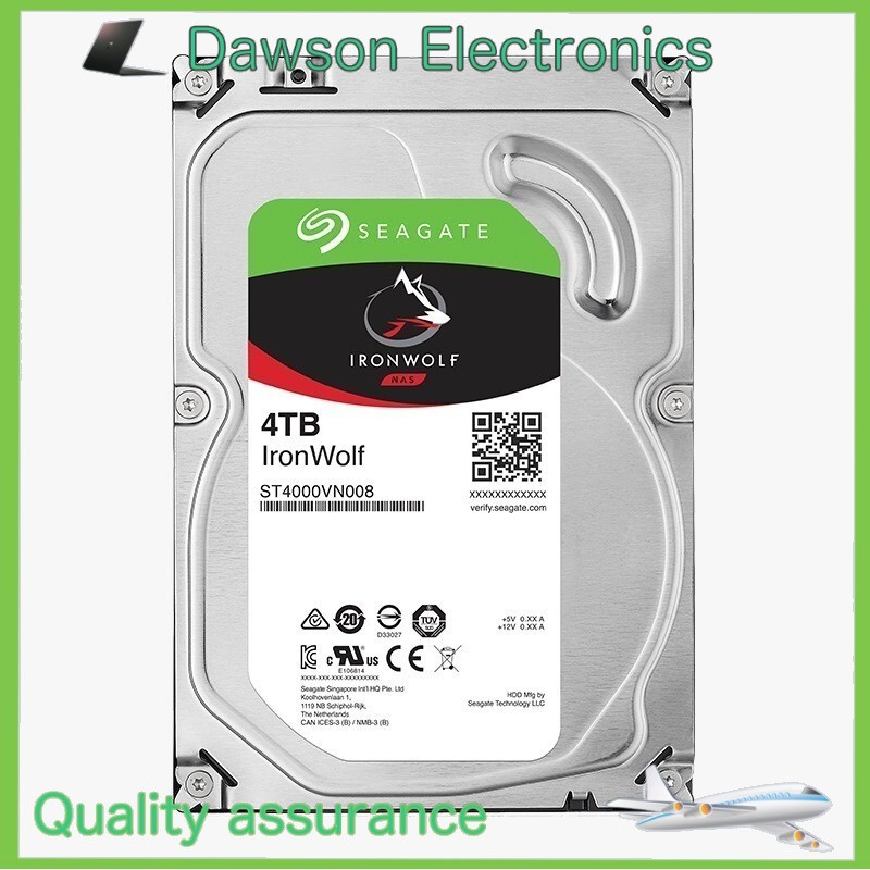 Seagate IronWolf 4TB ST4000VN008 64MB 6Gb/s SATA 3.5″ NAS HDD Hard Disk Drive