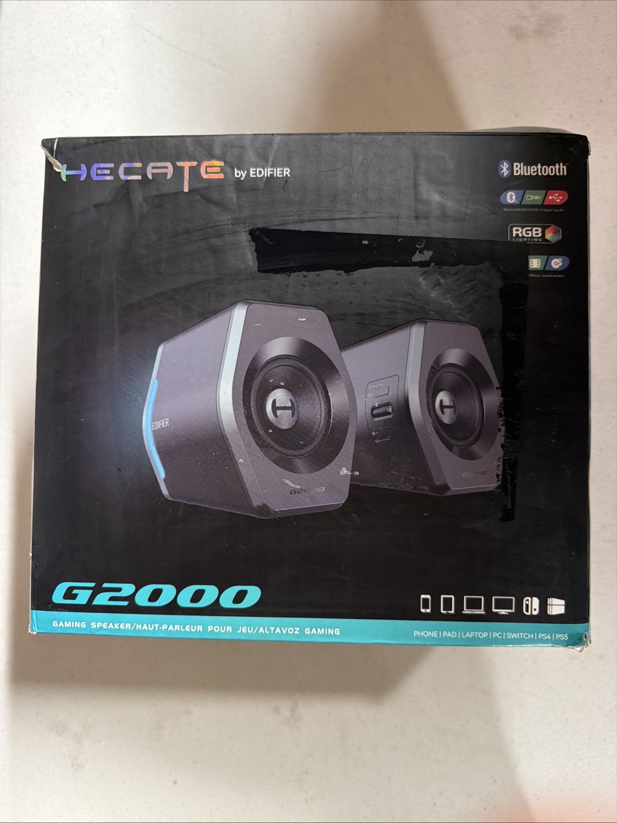 Edifier G2000 32W PC Gaming Computer Speakers for 13.9 Centimeters, Black