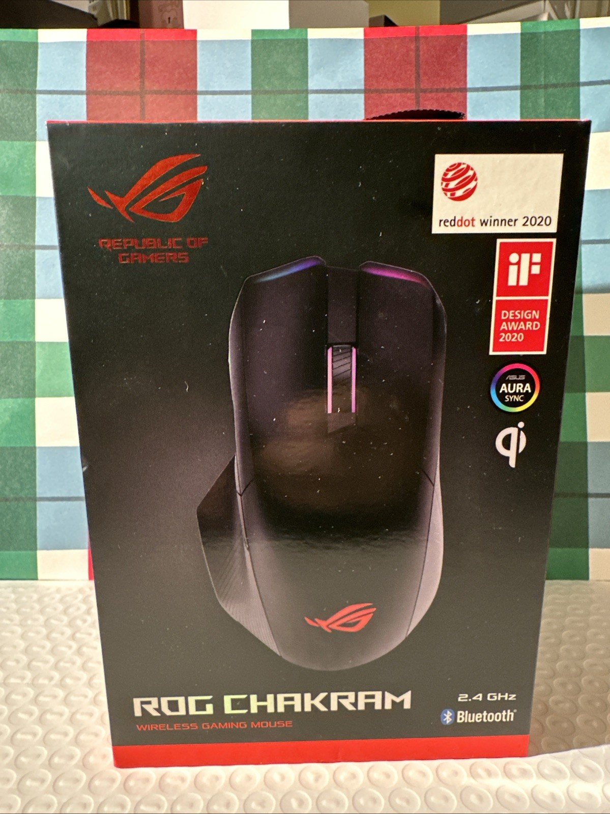 ASUS ROG Chakram Wireless Aura Sync RGB Gaming Mouse Optical Sensor 16000 DPI