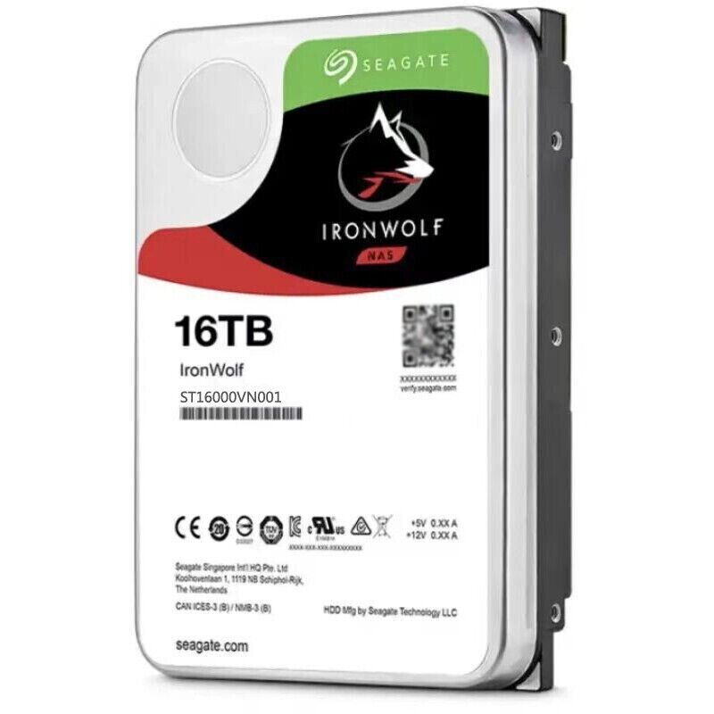Seagate IronWolf 16TB 7200rpm 256MB 3.5″ SATA III Hard Drive ST16000VN001