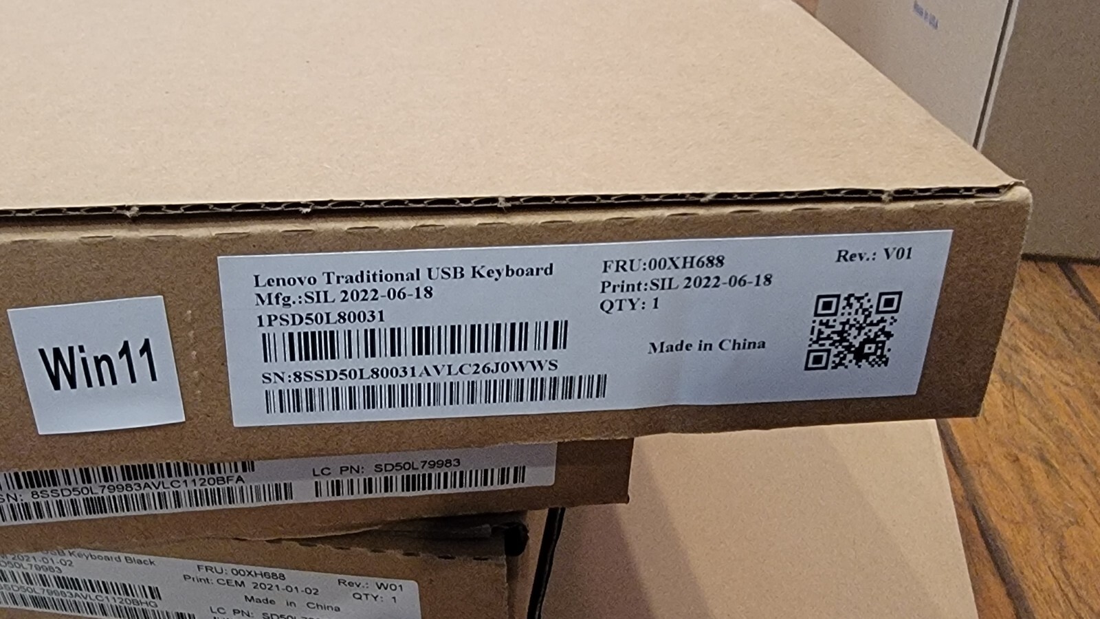 Lenovo Computer Keyboard USB Traditional Keyboard | Windows 11 Edition | New