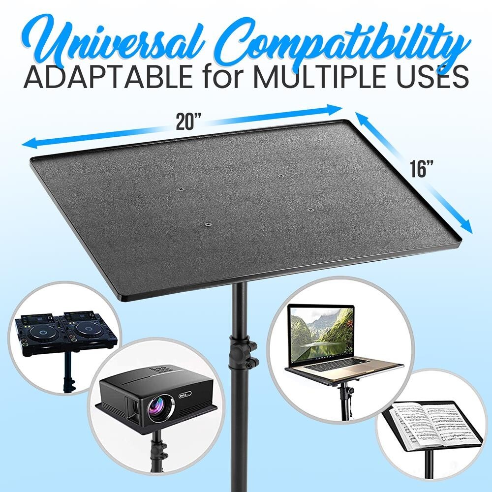Pyle PLPTS2X2 Adjustable Tripod Mount Laptop / Device Stand – 2 Pack