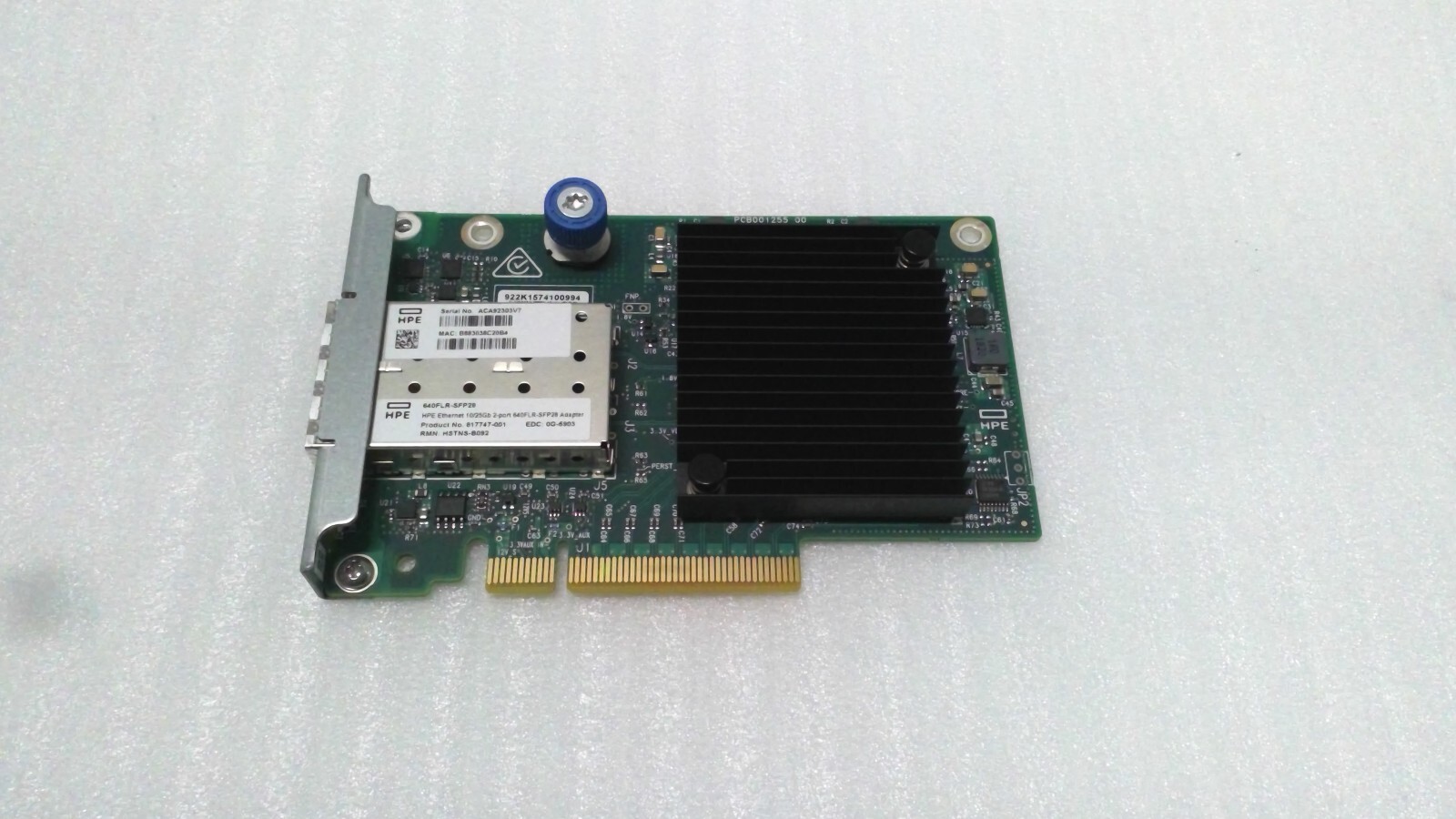 HP Ethernet 817749-B21 10/25Gb 2-port 640FLR SFP28 adapter 840139-001 817747-001