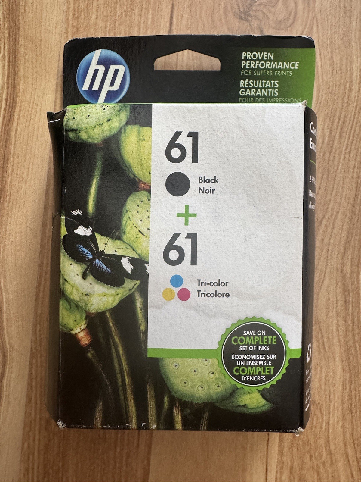 Genuine HP 61 Black & Tri-Color Ink Cartridges (Expired 01/2019) – New Sealed