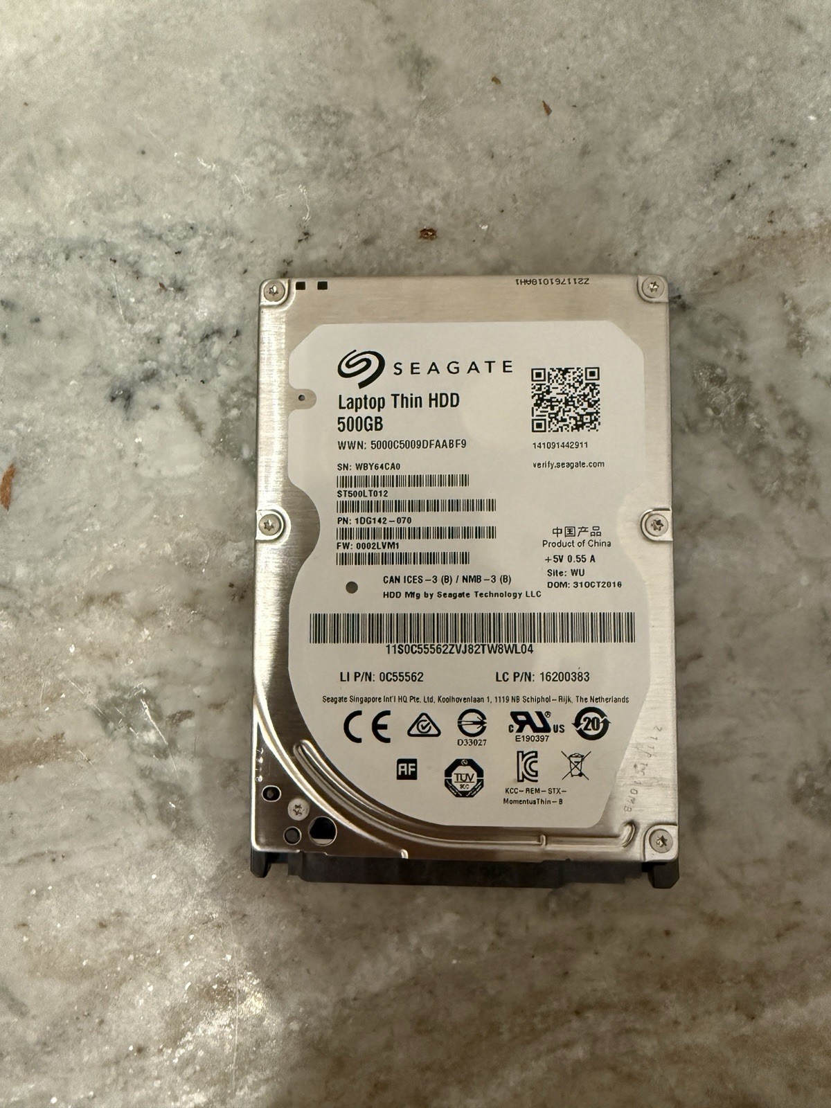 Seagate ST500LT012 VIDEO HDD 500GB 5.4K RPM 3Gb/s 2.5″ SATA HDD Hard Drive Apple