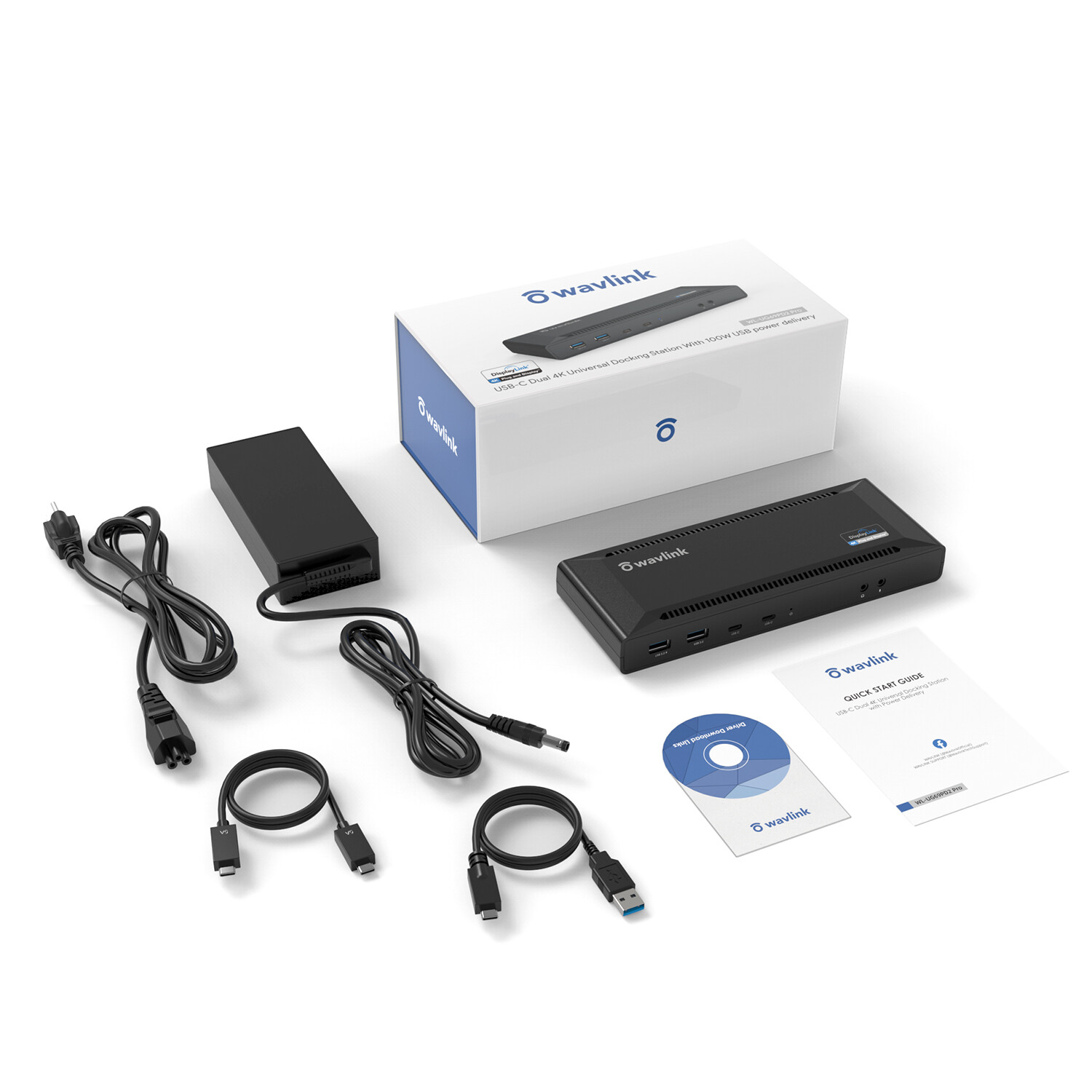 USB-C Docking Station(DL6950) 14-Port 4K Dual Display with Displaylink 65W PD