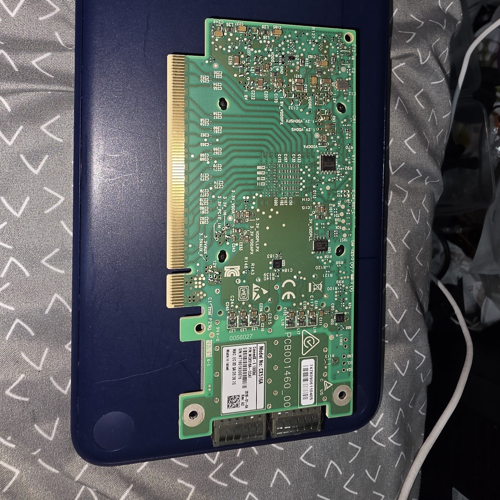 Mellanox MCX516A-CCAT ConnectX-5 100GbE Dual Port QSFP28 CX516A Network Adapter