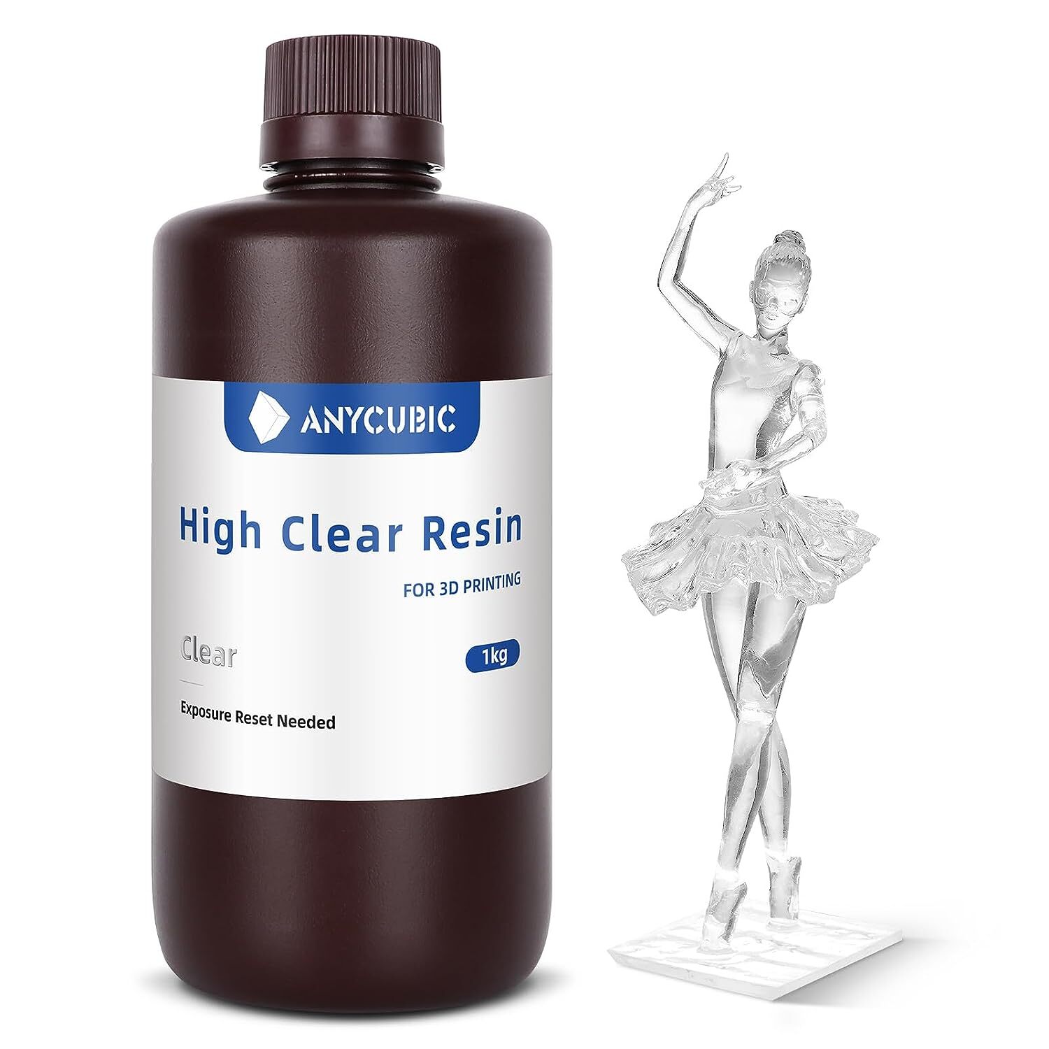【Buy 3 Pay 2】Anycubic 1KG High Clear Resin Low Odor 405nm Rapid UV Resin SLA LCD