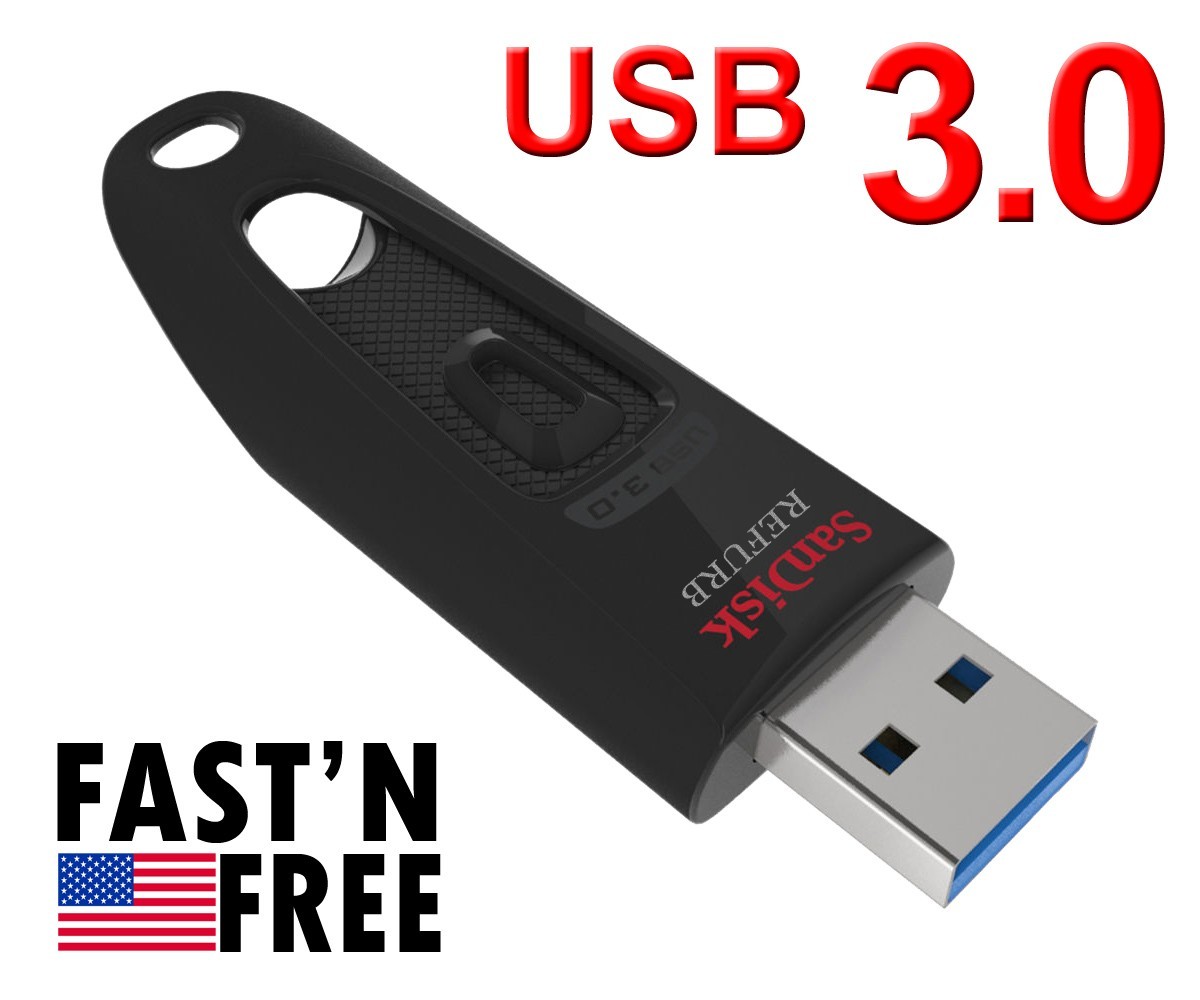 LOT 200x SanDisk 32GB ULTRA USB 3.0 flash drive -SDCZ48-032G 32 GB – 100 MB/s F