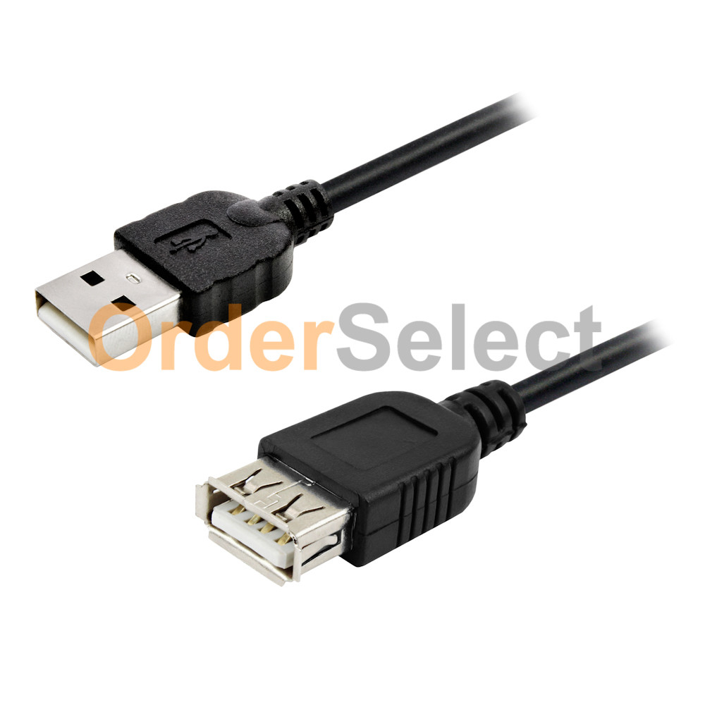 3ft USB 2.0 Male to Female Extension Data Charger Cable Cord Adapter M/F 3Feet