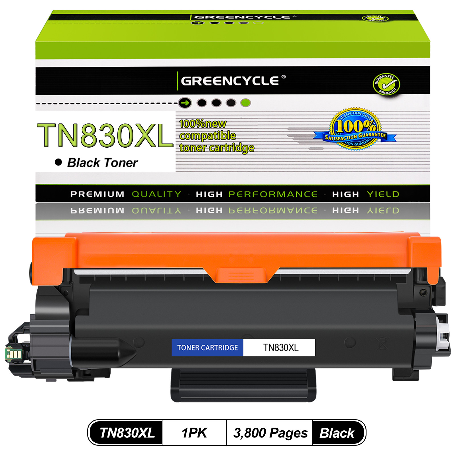 TN830 TN830XL Toner Cartridge for Brother HL-L2405W MFC-L2760DW MFC-L2820DW LOT