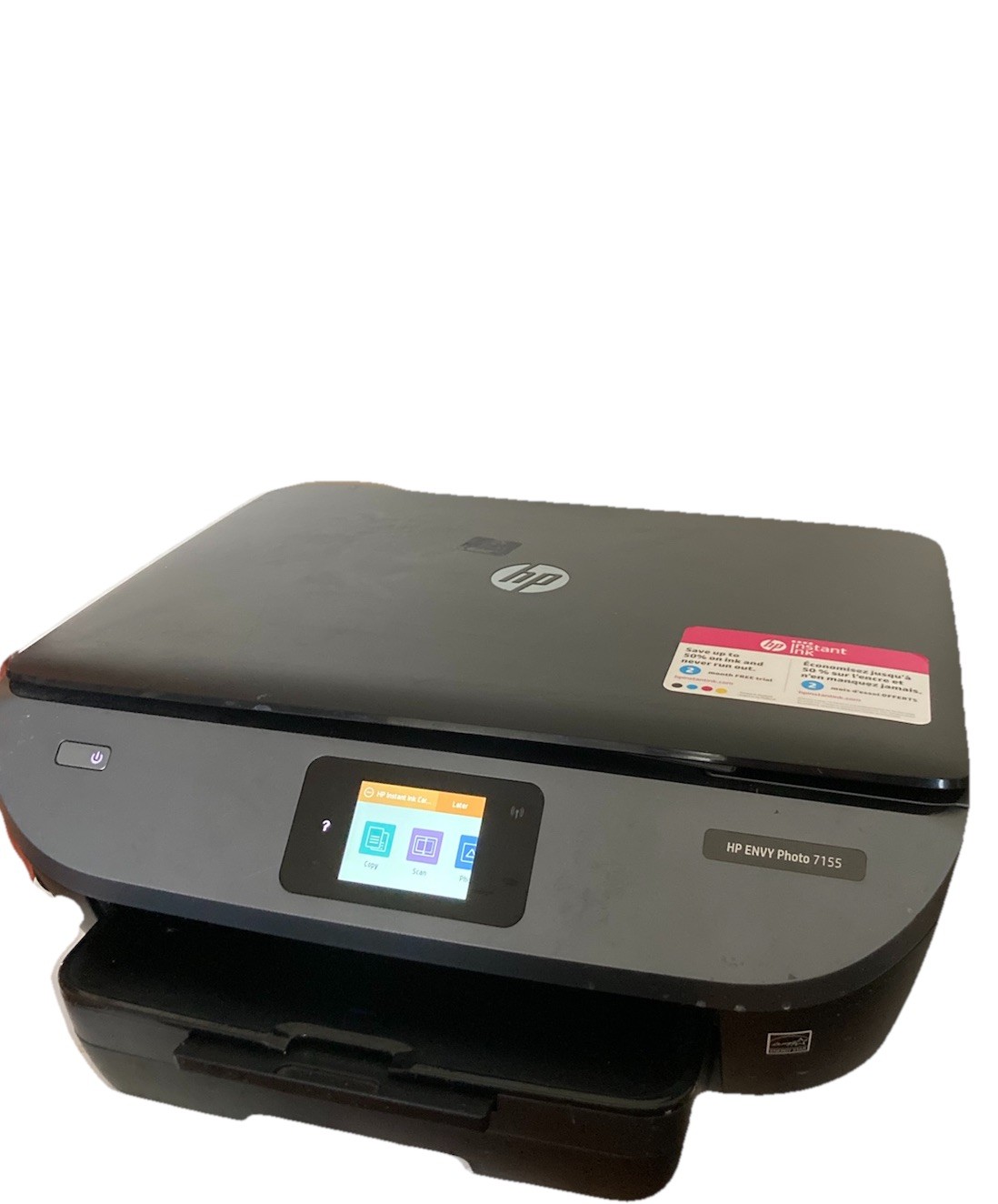 HP Envy Photo 7155 Color All-in-One Thermal Inkjet Printer Tested NO INK