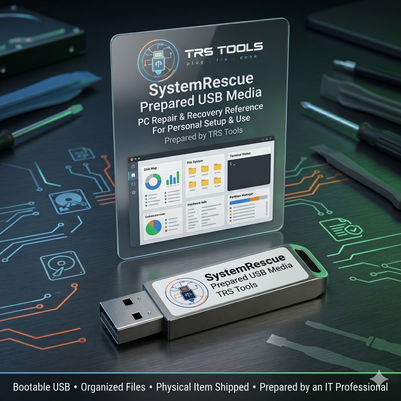 SystemRescue PC Repair Recovery USB for Windows