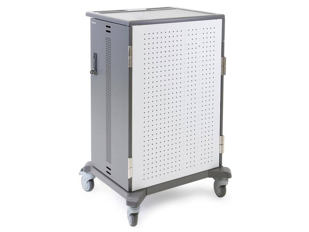 Ergotron YES24 Adjusta Charging Cart – 3 Adjustable Shelves – YES24-CHR-1