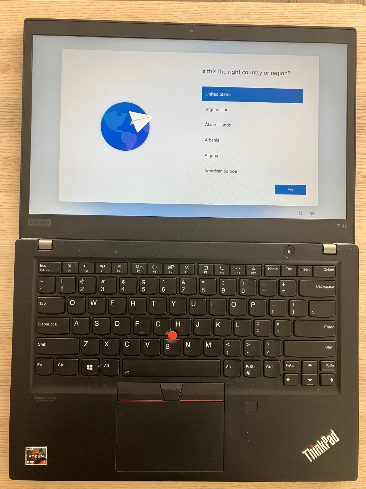 Lenovo ThinkPad T14s Laptop, 14″ FHD, AMD Ryzen 7, 16GB RAM, 512GB SSD, W11 Pro