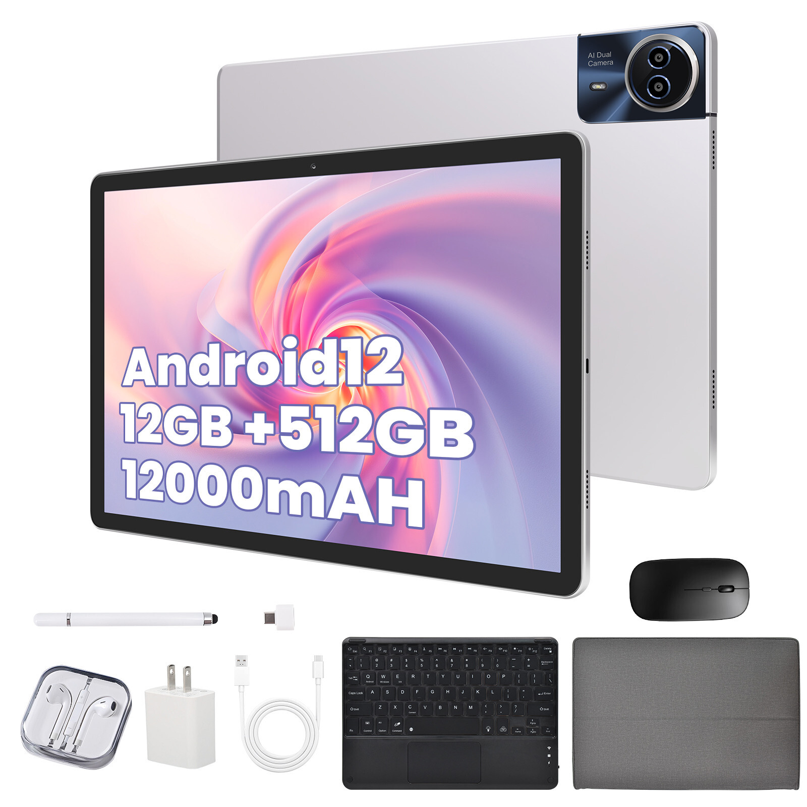 14 Inch 4G LTE Phone Call Android 12 Tablets IPS 2000X1200 12GB RAM 512GB ROM