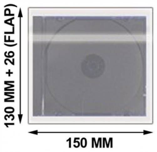 500 OPP Plastic Wrap Bag for Slim CD Jewel Case 5.2mm ** 1-3 DAY
