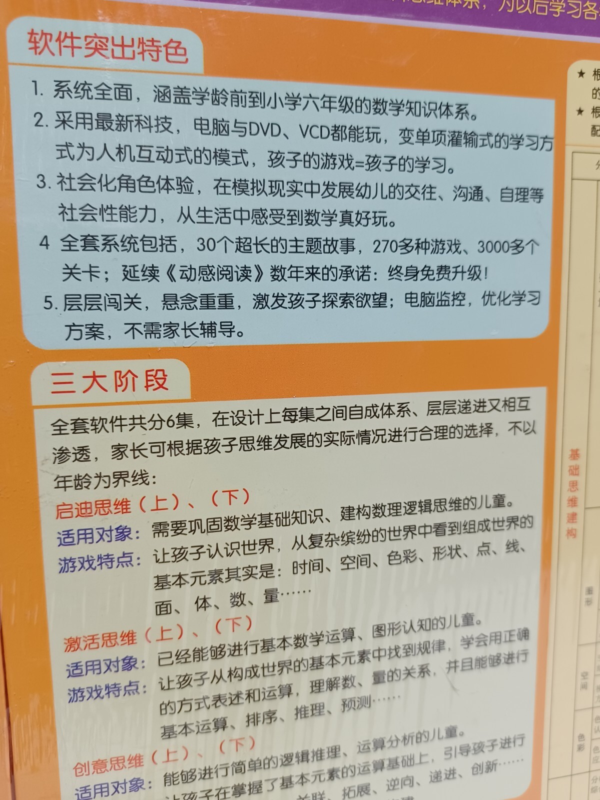 Chinese Childrens Educational Software, Math 20 Disc’s w/Books▪︎BRAND NEW SEALED