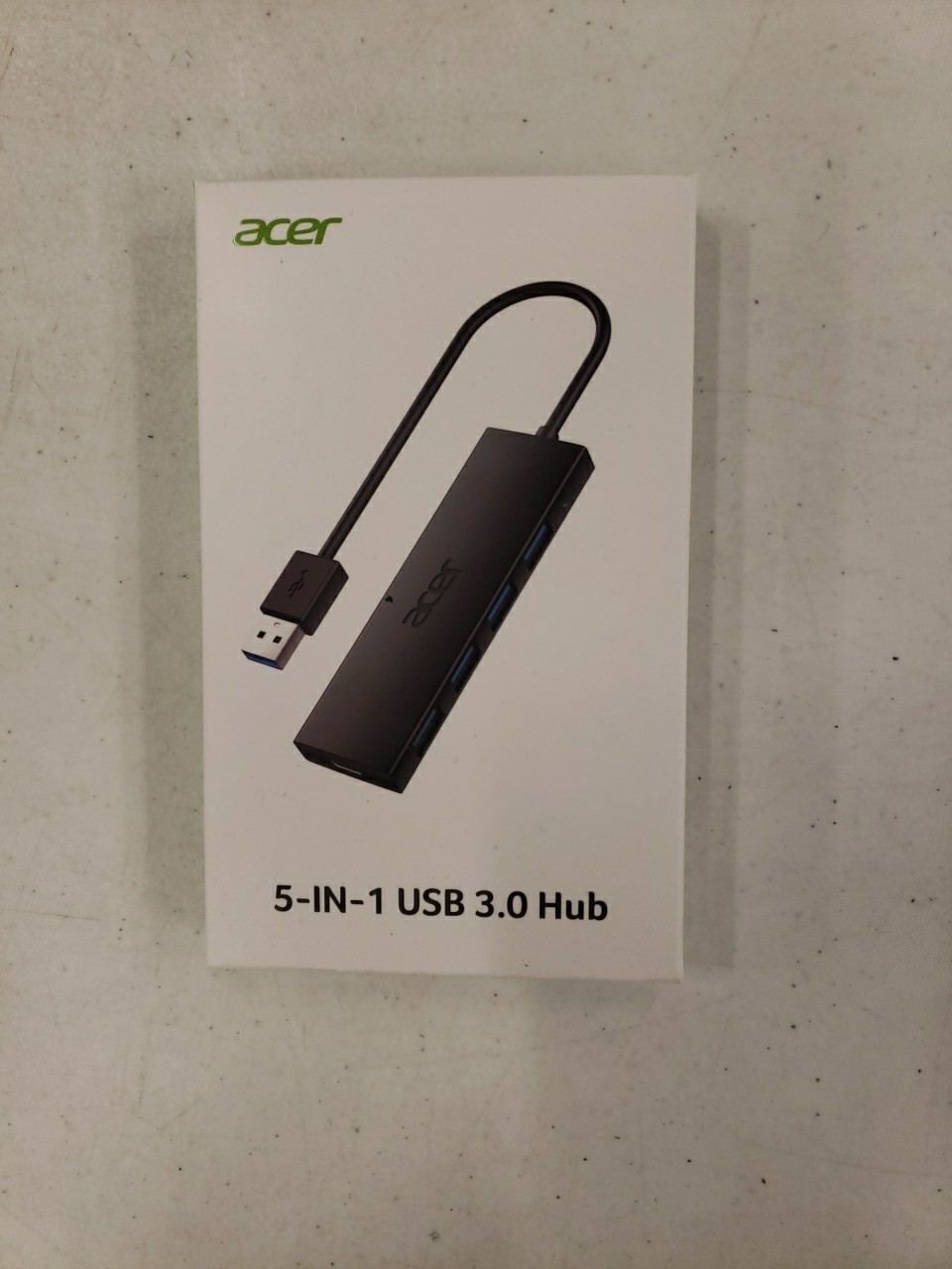 Acer USB Hub 3.0 / 5-IN-1 With 4 Ports ( Black)