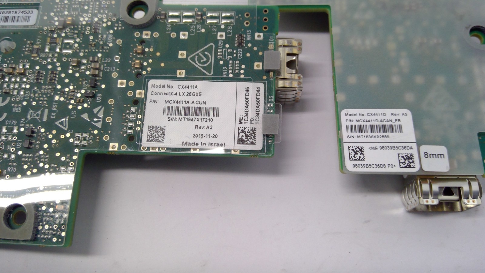Mellanox CX4411D ConnectX-4 Lx 10/25 GbE SFP+ Mezzanine OCP Card NIC
