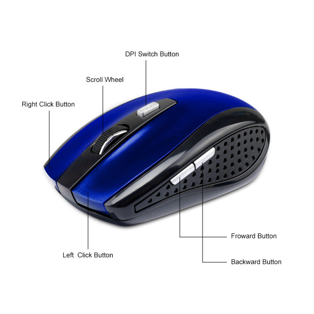 Wireless Optical Mouse Mice 2.4GHz USB Receiver For Laptop PC Computer DPI USA