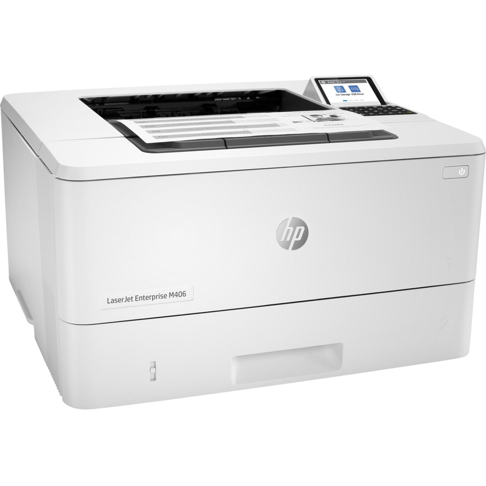 HP LaserJet Enterprise M406dn Monochrome Printer with built-in Ethernet (3PZ15A)