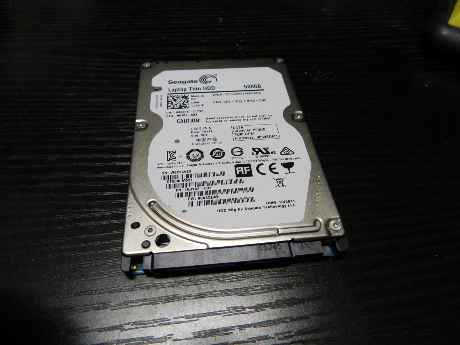 Seagate Laptop ST500LM021 500GB 2.5″ SATA III Hard Drive (See Test results pic)