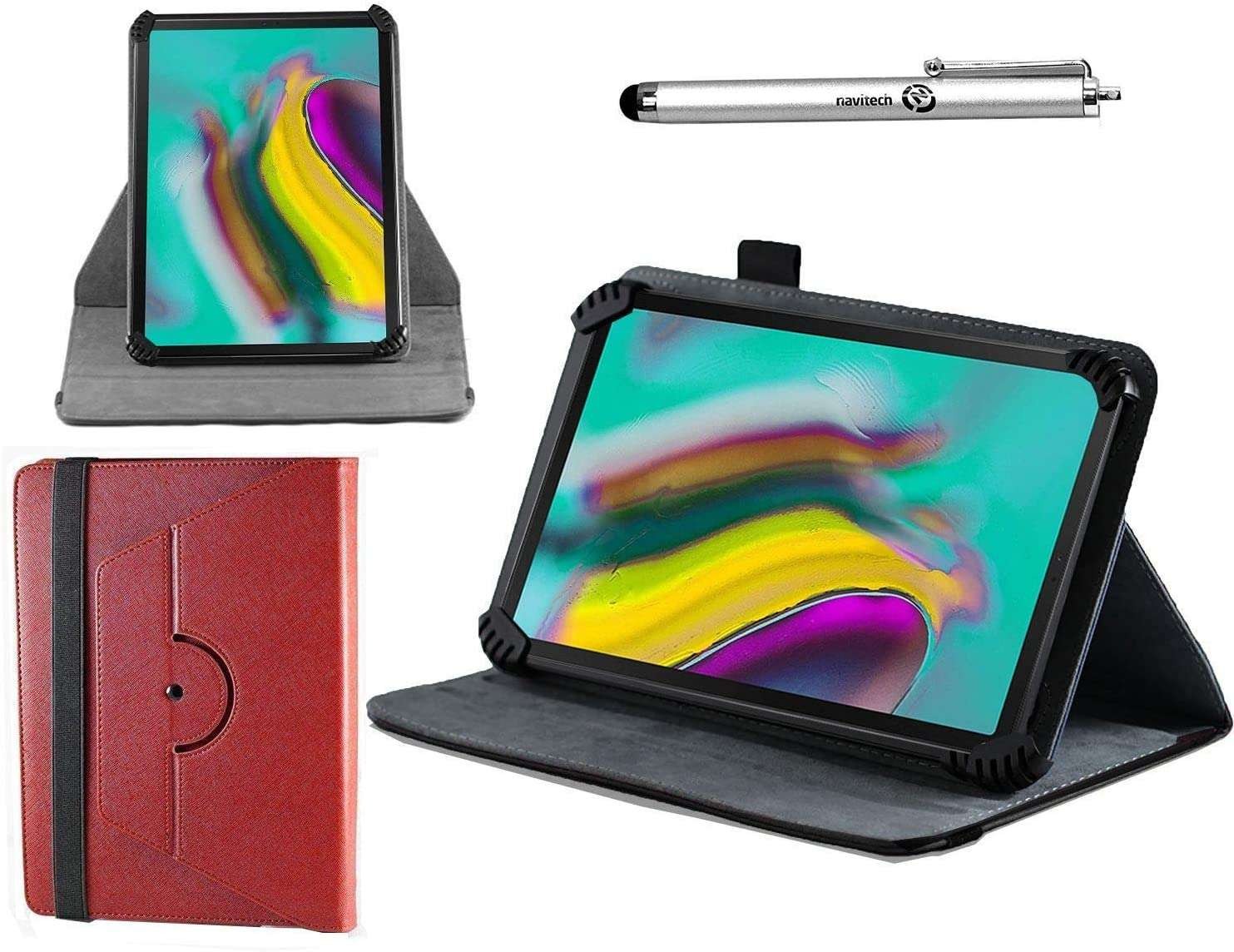 Navitech Red Case & Stylus For Fusion5 10″ Fusion5 Tablet